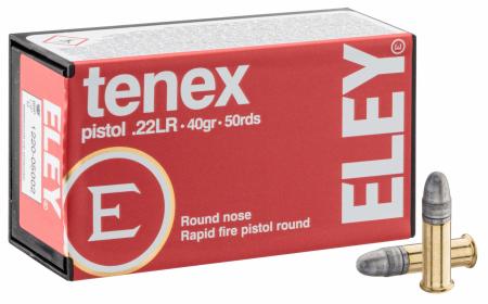 Boite de 50 cartouches ELEY Tenex Pistol .22lr 40gr / 2.59g