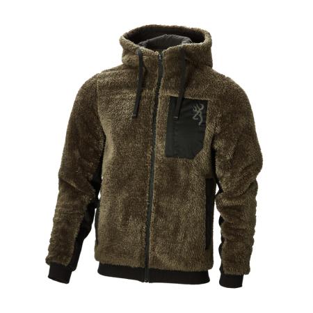 SWEATSHIRT WARM SNAPSHOT SHERPA VERT BROWNING