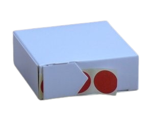 Boite de 1000 pastilles autocollantes rouge GRAVOLUX 19mm