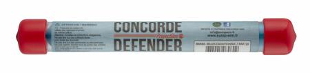 Tube de 10 billes caoutchouc CONCORDE DEFENDER Cal. 50