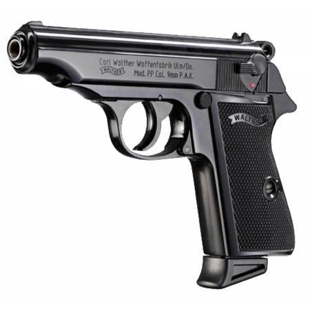 Pistolet 9 mm à blanc Walther PP noir