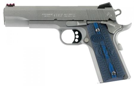 Pistolet semi automatique COLT GOUVERNMENT SERIE COMPETITION 5" Inox Cal. 45ACP