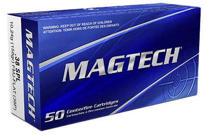 Boite de 50 cartouches MAGTECH .38sp FMJ 158gr / 10,24g