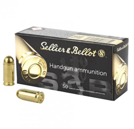 Boite de 50 cartouches SELLIER&BELLOT 9mm Makarov FMJ 95gr / 6,1g