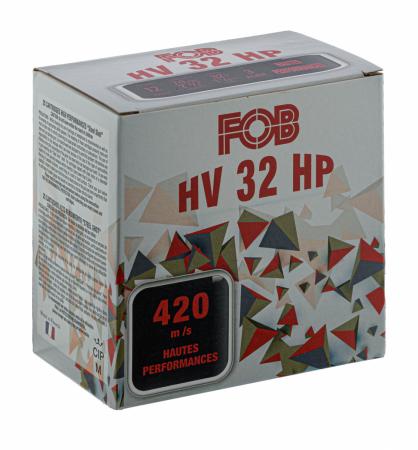 Boites de 25 cartouches FOB HV 32 HP ACIER Cal. 12/70 32g / FOB HV 32 HP ACIER