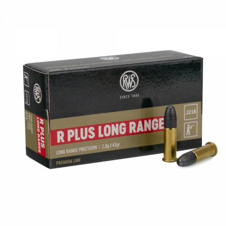50 cartouches RWS R Plus Long Range 43gr / 2,8g