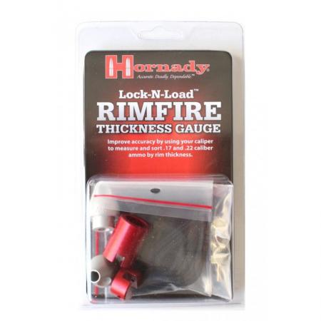 Outil HORNADY pour mesurer les bourrelets des calibres .17 au .22