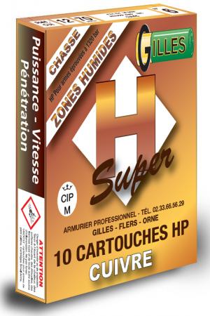 Boite de 10 cartouches H SUPER GILLES CUIVRE HP