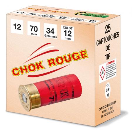 Cartouches GILLES CHOK ROUGE cal 12 BT10