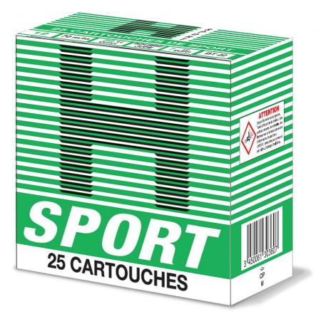 Cartouches GILLES H SPORT VERTE BT22 Cal. 12