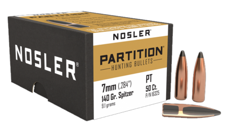 50 ogives Nosler Partition calibre 7 mm (.284) 140 gr / 9,10 g