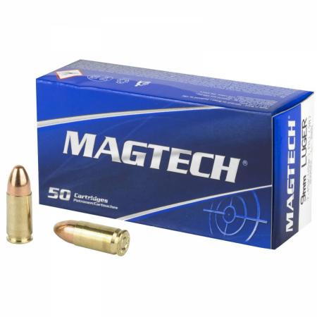 Cartouches Magtech 9x19 FMJ 115 gr / 7,45 g