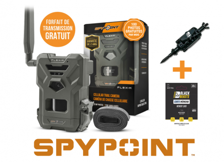Caméra piège SPYPOINT Flex-M + Carte SD + Support Universel