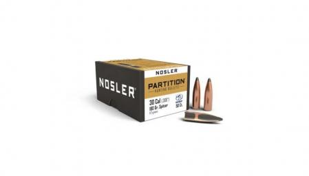 50 ogives Nosler Partition calibre 30 (.308) 180 gr / 11,66 g