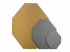 Paquet de 100 Cibles IPSC (100%) DOUBLE ALPHA ACADEMY 36867