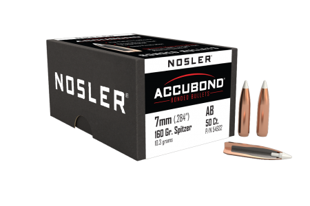 50 ogives Nosler Accubond calibre 7 mm (.284) 160 gr / 10,4 g