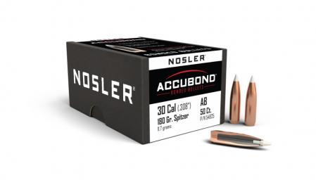 50 ogives Nosler Accubond cal. 30 (.308) 180 gr / 11,66 g