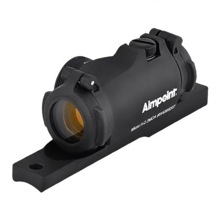viseur point rouge tubulaire AIMPOINT MICRO H2 + embase extra bas carabine semi auto