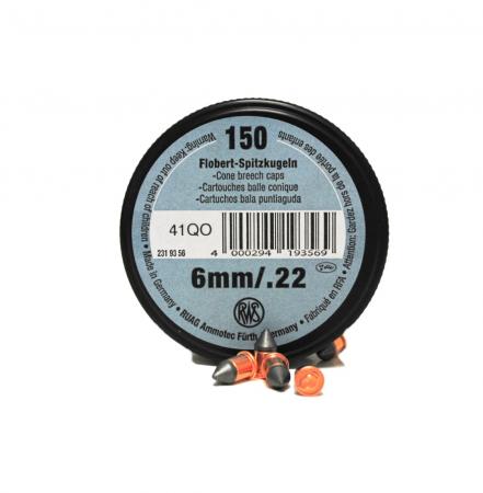 Boite de 150 RWS bosquettes 6mm / .22