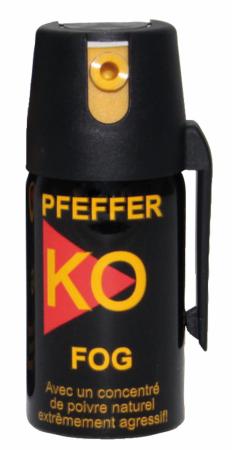 Aérosol de défense BALLISTOL KO FOG à gaz poivre - 40 ml