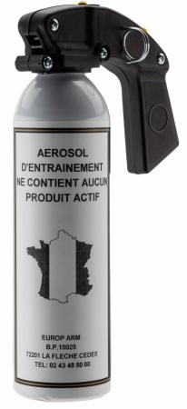 Aérosol d'entraînement EUROP'ARM à gaz inerte - 300 ml avec poignée