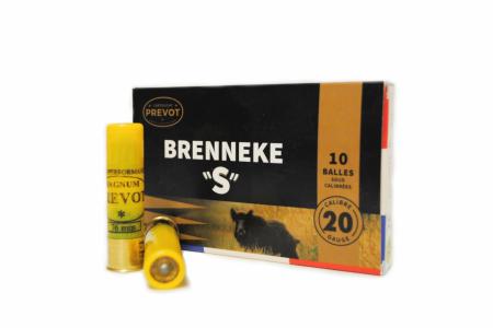 Boite de 10 balles BRENNEKE "S" calibre 20/70