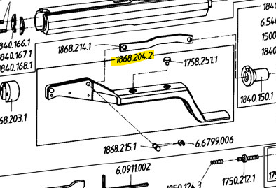 Levier de compression FEINWERKBAU