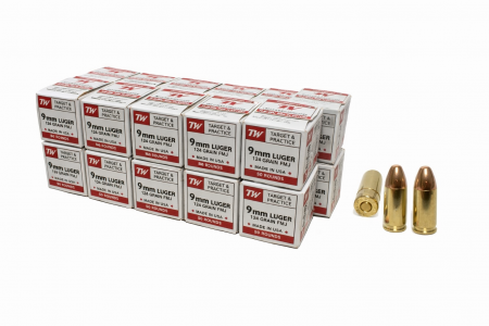Carton Winchester 9x19 FMJ 124gr – 1000 cartouches (20 boîtes de 50)