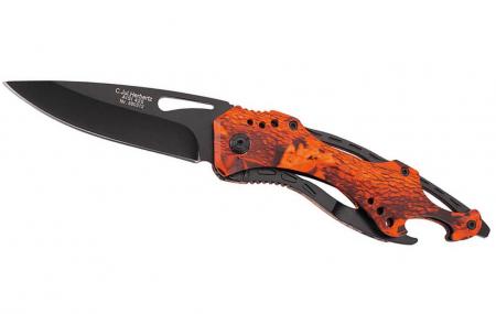Couteau HERBERTZ Feuillage orange