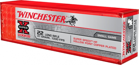 Boite de 100 cartouches WINCHESTER Super X HP Cal. 22lr 37gr / 2,39g