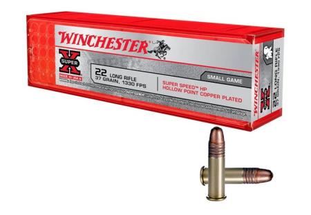 100 cartouches WINCHESTER Super X HP Cal. 22lr 37gr / 2,39g