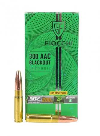 Cartouches FIOCCHI .300 AAC Blackout Subsonic RNCP 200 gr / 13 g