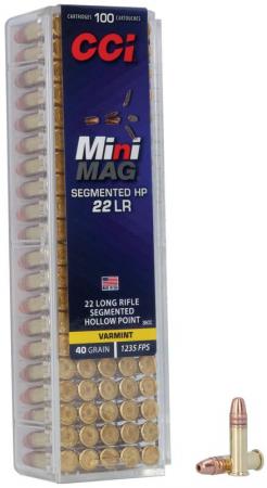 100 cartouches CCI Mini Mag Segmented 40 gr / 2,59 g