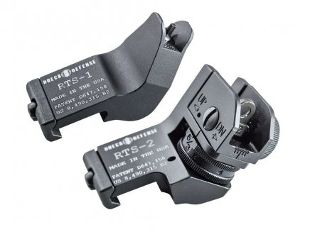Hausse + guidon à 45° DUECK DEFENSE RTS en aluminium
