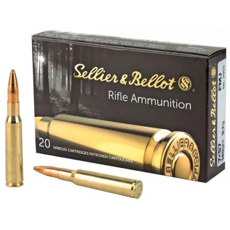 Cartouches Sellier & Bellot 7x57 FMJ 140 gr / 9,10 g