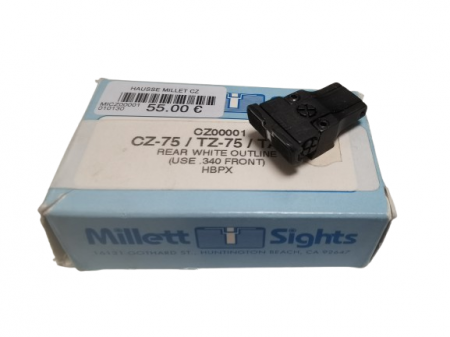 Hausse réglable MILLETT SIGHTS pour CZ75 / TZ75