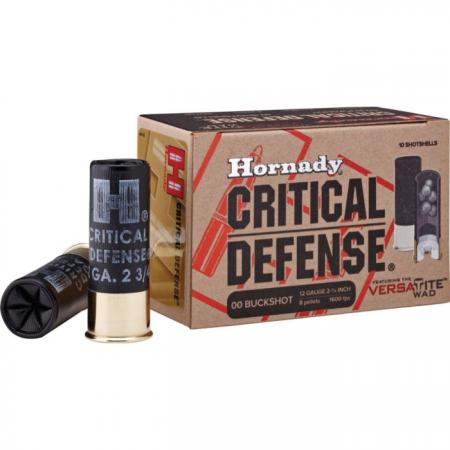Cartouches Hornady Critical Defense 12/70 Buckshot 00
