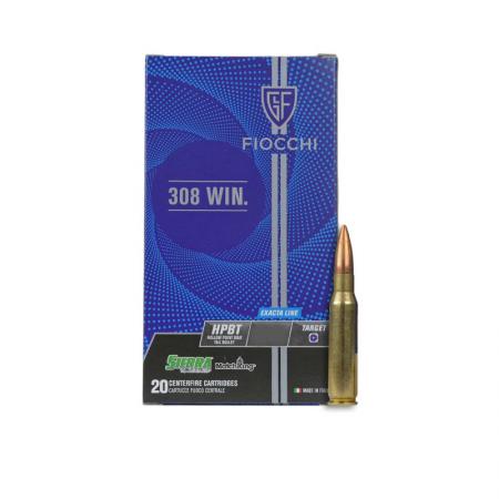 Boite de 20 cartouches FIOCCHI .308 Win FMJ 168gr / 10.9g