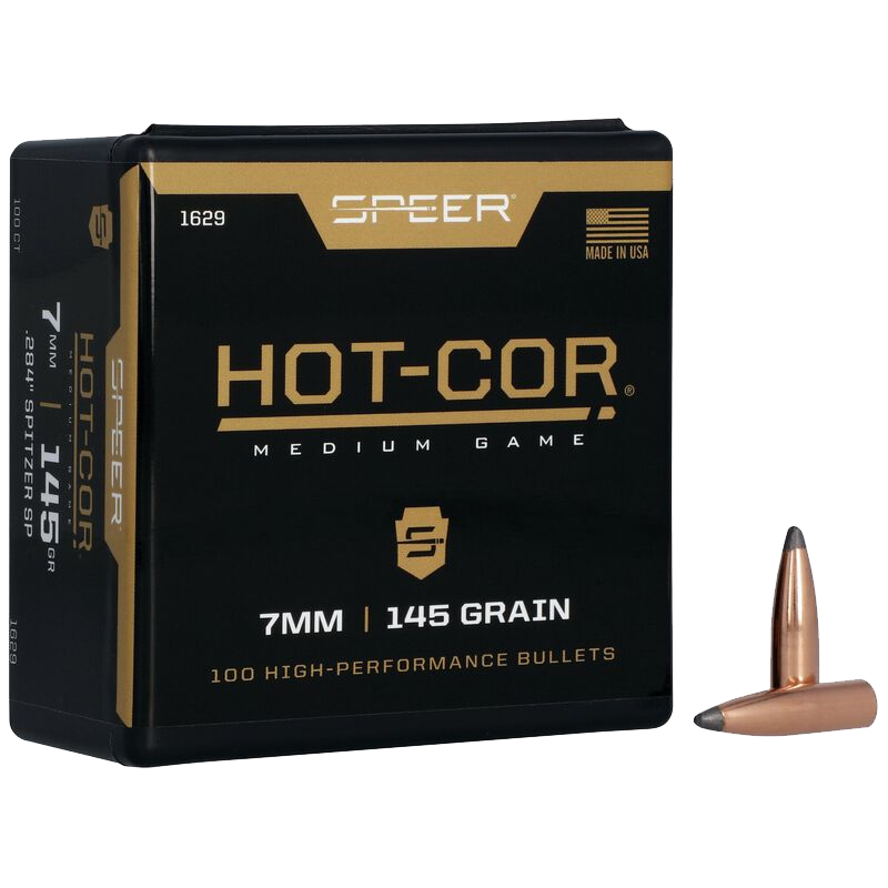 100 ogives Speer calibre 7 mm (.284) 145 gr / 9,40 g Hot-Cor 