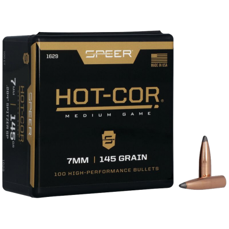 100 ogives Speer calibre 7 mm (.284) 145 gr / 9,40 g Hot-Cor 