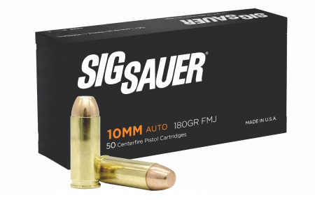 Cartouches SIG SAUER 10mm Auto FMJ Elite Performance 180 gr / 11,66 g