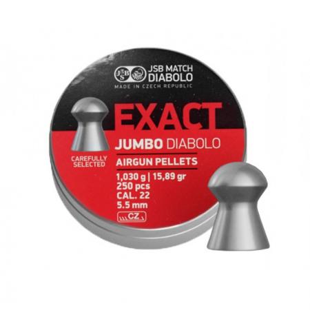 Boite de 250 plombs JSP MATCH DIABOLO Jumbo Exact 5.50mm 1.030g