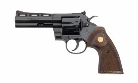 Revolver Colt Python bleu 4,25" calibre .357 Magnum