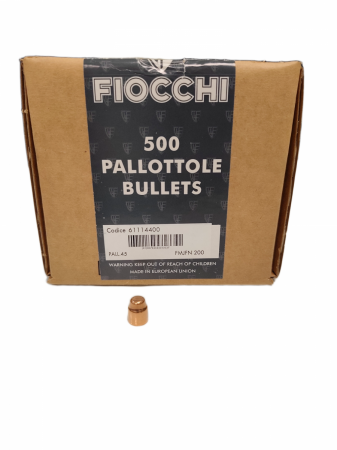 Boite de 500 ogives FIOCCHI 45 FMJFN 200gr / 12.96g