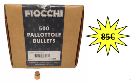 Boite de 500 ogives FIOCCHI 45 FMJFN 200gr / 12.96g