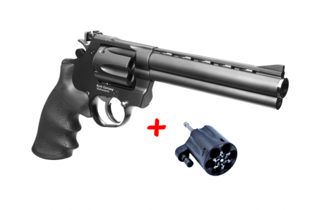 Revolver KORTH NSC 6" 6 coups Cal. 357 Mag + Barillet 9x19