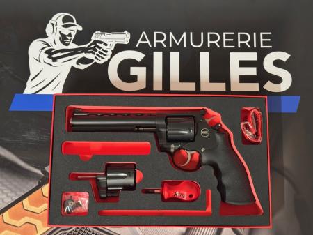 Revolver KORTH NSC 6" 6 coups Cal. 357 Mag + Barillet 9x19