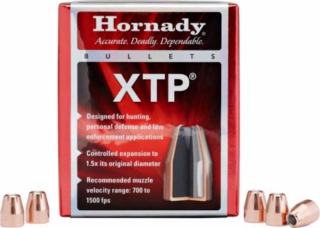 Boite de 100 ogives HORNADY 38 (.357) XTP 180gr / 11.7g