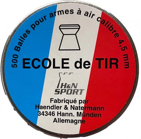 Boite de 500 plombs H&N SPORT Ecole de tir 4,49mm 0,53g
