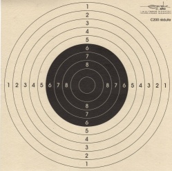CIBLE C200 concours réduction 100M - 52x53 à l'unité